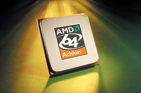 AMD Athlon 64 processor (groen/geel licht, groot) AMD Athlon 64 processor (groen/geel licht, groot)