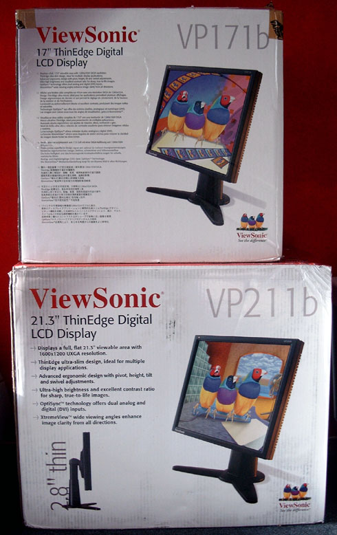 ViewSonic VP171b- en VP211b-dozen