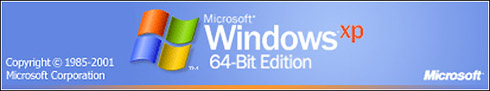 Microsoft Windows XP 64-bit Edition banner Microsoft Windows XP 64-bit Edition banner