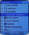 i-Mate Smartphone 2002 - Screen programs klein