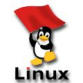 Tux With Red Flag