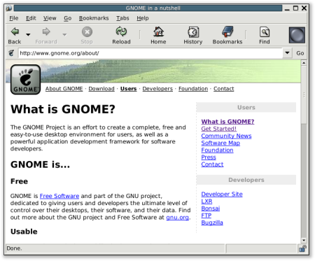Gnome 2.4 Epiphany