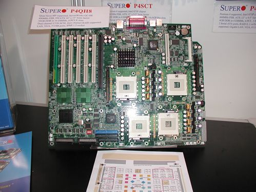 Supermicro 4-way Xeon-mamaplank