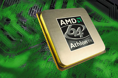AMD Athlon 64 FX (printplaat achtergrond)