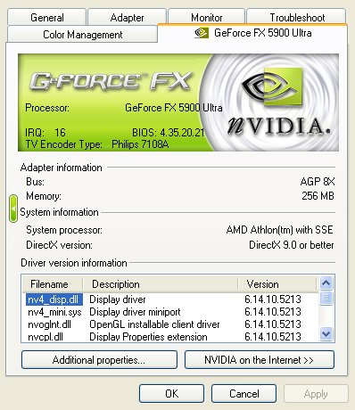 nVidia Detonator 52.13