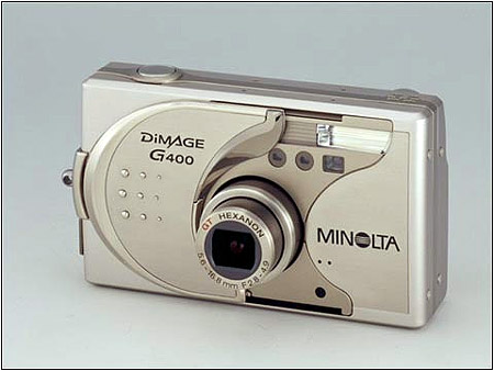 【美品】MINOLTA DiMAGE G400 コンパクトデジタルカメラ 多機能機”の顔を隠し持つ超高速スナップショットデジカメ
