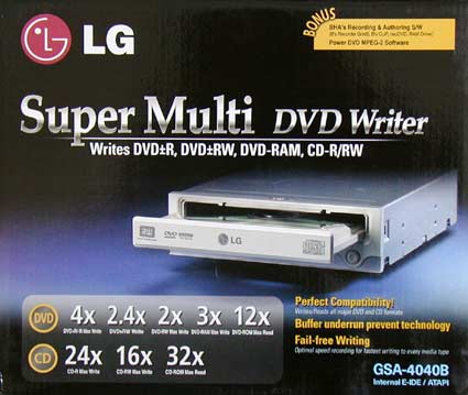 LG GSA-4040B dvd-brander (doos)