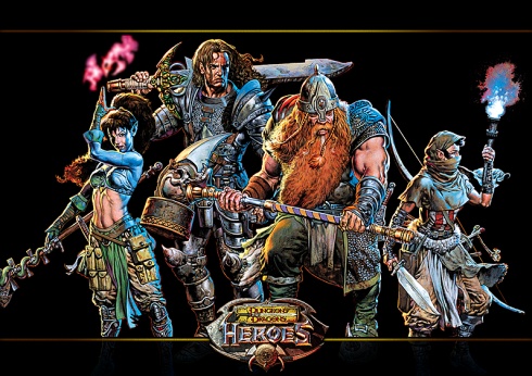 D&D Heroes illustratie D&D Heroes illustratie