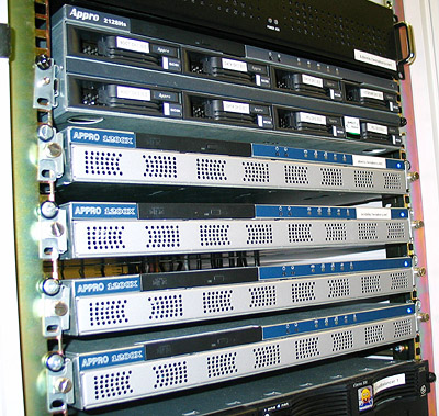 Artemis serverupgrade 1/3 november 2003 - Artemis en 4x dual Xeon