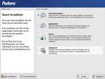 Fedora Core Installatie - Pakket selectie (klein)