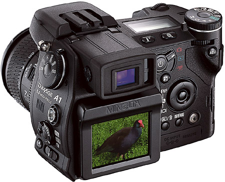 Minolta Dimage A1 - Achterkant (perspic, groot)
