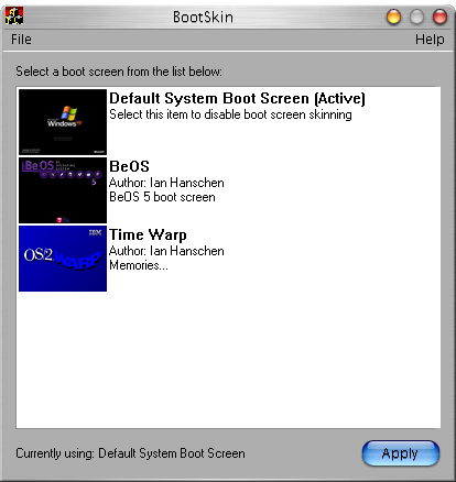 BootSkin 1.0 alpha