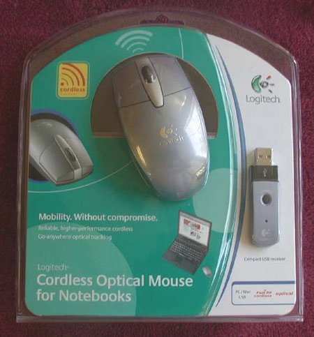 Logitech Cordless Mouse for Notebooks box-combo Logitech Cordless Mouse for Notebooks box-combo