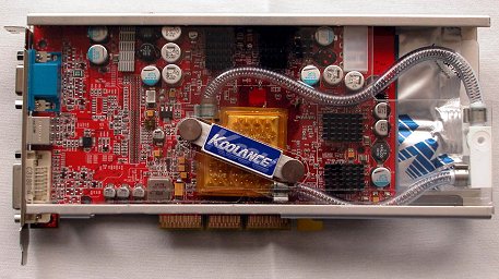 Sapphire Radeon 9800 XT met Koolance-waterkoeling