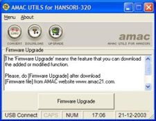 Amac Han-320 utils: firmware upgrade