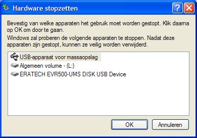 EraTech Beat Sounds EVR-500: USB-herkenning