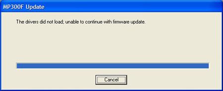 Aiptek MP-313: firmware upgrade mislukt