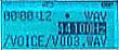 Aiptek MP-313: LCD (voicerecording)