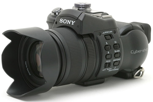 Sony F828 met lenshood