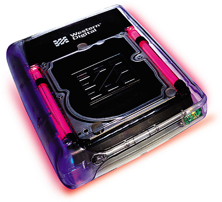 Western Digital FireWire/USB 2.0 Combo Special Edition Light-up drive (perspic, groot) Western Digital FireWire/USB 2.0 Combo Special Edition Light-up drive (perspic, groot)