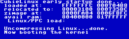 Eerste screenshots Linux op GameCube (cropped, kleiner) Eerste screenshots Linux op GameCube (cropped, kleiner)