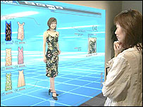 Virtuele paspop van Toshiba