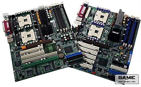 Supermicro X5DAL-TG2-moederbord en Asus PC-DL Deluxe-moederbord
