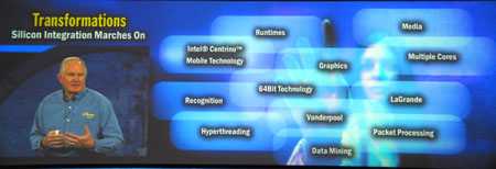 IDF 2004 - Craig Barrett keynote - silicon integration moves on