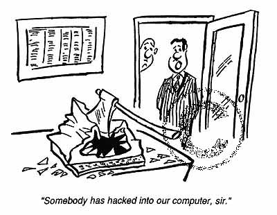 Hackers / Inbraak / Privacy cartoon