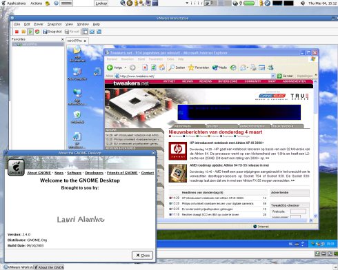 VMware Workstation 4 (Linux & Windows XP) - kleiner VMware Workstation 4 (Linux & Windows XP) - kleiner