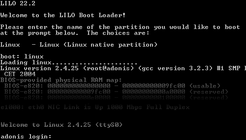 Linux boot Linux boot