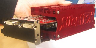 CeBIT 2004: Gainward SilentFX passief gekoeld videokaart (klein)