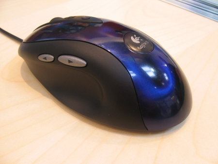 CeBIT 2004: Logitech MX510 blauw