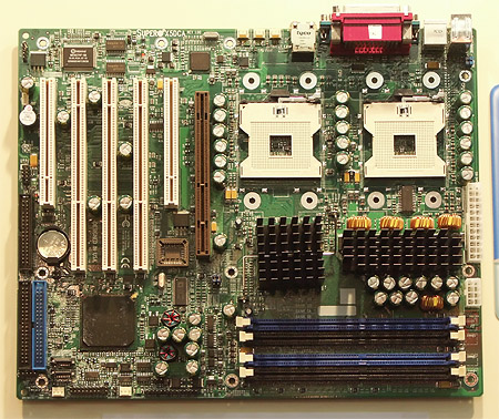 CeBIT 2004: Supermicro X5DCA dual Xeon i875P bord