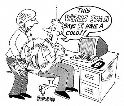 Virus cartoon / illustratie Virus cartoon / illustratie