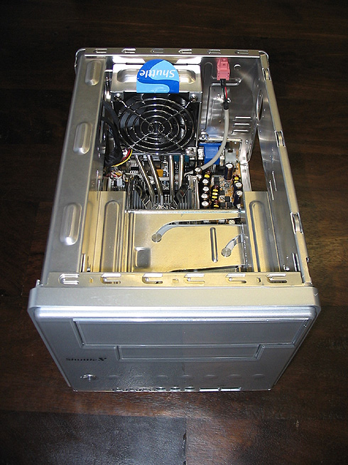 Shuttle ST62K Barebone: Interior top open