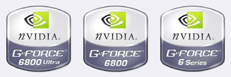 nVidia GeForce 6-series / 6800 (Ultra) logo's nVidia GeForce 6-series / 6800 (Ultra) logo's