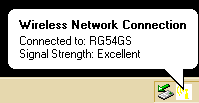 Wiireless review - Connection info