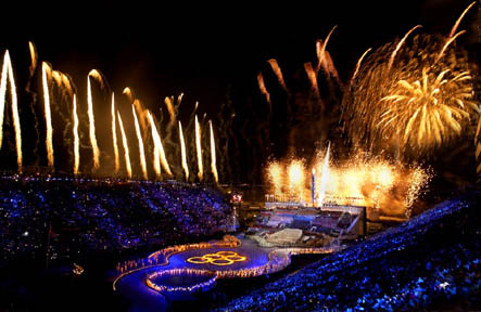 Olympische Spelen - openingsceremonie Salt Lake City Olympische Spelen - openingsceremonie Salt Lake City