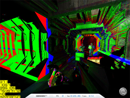 Mipmap levels in 3DMark03 bij de Radeon 9800 XT