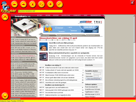 Tweakers.net in Krowser (klein)