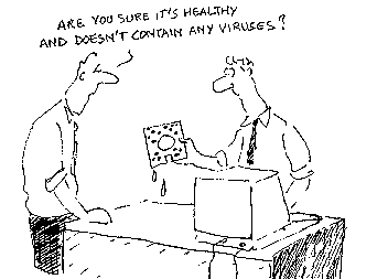 Virus cartoon / illustratie
