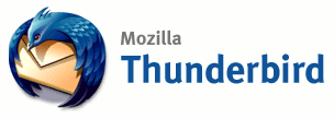 Mozilla Thunderbird logo (groot met tekst)