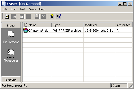 Eraser screenshot