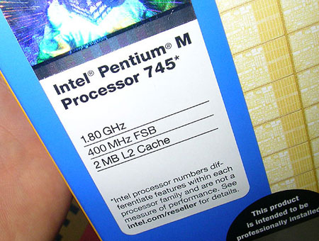 Intel Pentium M 745 Intel Pentium M 745