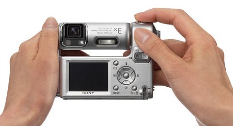 Sony DSC-F88 met roteerbare lens