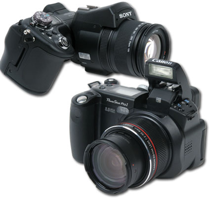 Canon Pro 1 en Sony F828