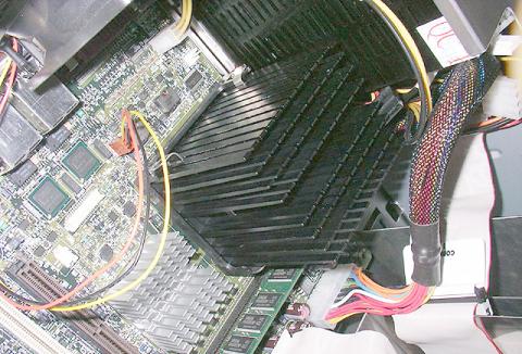 Pentium M Dothan onder passieve koeler