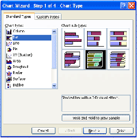 Microsoft Office 2003 - Chart Wizard (klein)