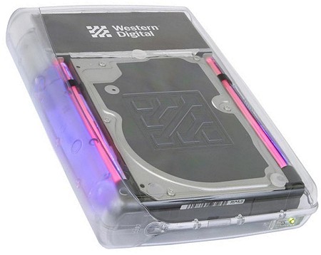 Western Digital WDXC1200JB externe 120GB-hdd (gedraaid)